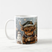 Tasse de Noël Vache des Highlands (Gauche)