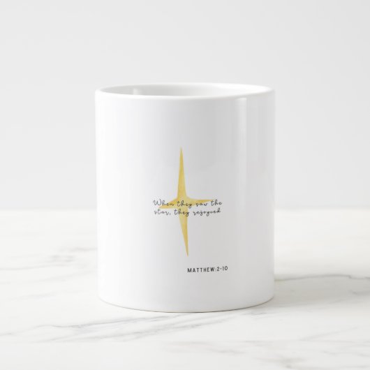 Tasse de Noël Verset Matthieu 2:10 (Devant)