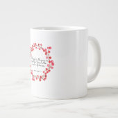 Tasse de Noël Verset Matthieu 5:3 (Devant droit)