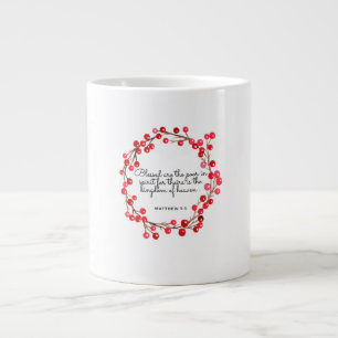Tasse de Noël Verset Matthieu 5:3