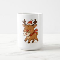 Tasse de Noël Wonky Zoo - Renne Mignon
