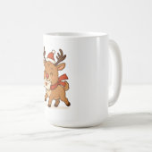 Tasse de Noël Wonky Zoo - Renne Mignon (Devant droit)