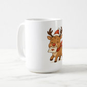 Tasse de Noël Wonky Zoo - Renne Mignon (Devant gauche)