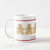 Tasse de nom de Noël de bonhomme en pain d'épice (Gauche)