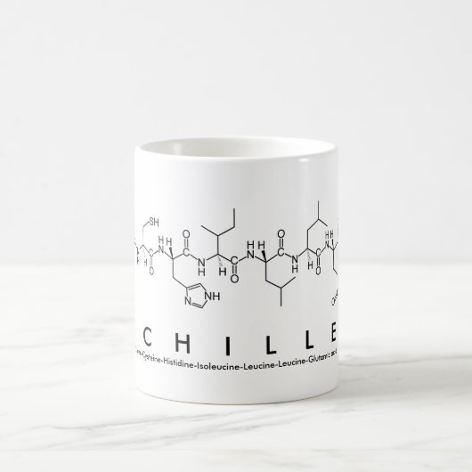 Tasse de nom de peptide d'Achille (Centre)
