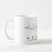 Tasse de nom de peptide d'Achille (Gauche)