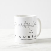 Tasse de nom de peptide d'Adrian (Devant droit)