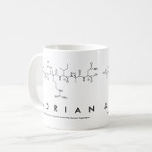 Tasse de nom de peptide d'Adrian (Devant gauche)