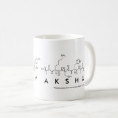 Tasse de nom de peptide d'Akshay (Devant droit)