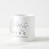 Tasse de nom de peptide d'Alec (Devant gauche)