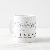 Tasse de nom de peptide d'Alessandra (Devant gauche)