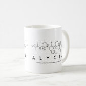 Tasse de nom de peptide d'Alycia (Devant droit)