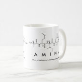 Tasse de nom de peptide d'Amina (Devant droit)
