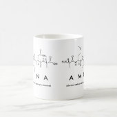 Tasse de nom de peptide d'Amina (Centre)