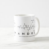 Tasse de nom de peptide d'Andrew (Devant droit)