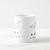 Tasse de nom de peptide d'Andy (Centre)