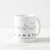 Tasse de nom de peptide d'Angela (Devant droit)