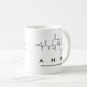 Tasse de nom de peptide d'Ann (Devant droit)