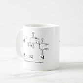 Tasse de nom de peptide d'Ann (Devant gauche)