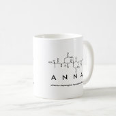 Tasse de nom de peptide d'Anna (Devant droit)