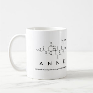 Tasse de nom de peptide d'Anne