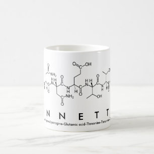 Tasse de nom de peptide d'Annette
