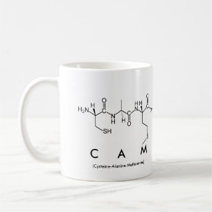 Tasse de nom de peptide de came