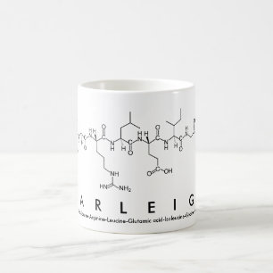 Tasse de nom de peptide de Carleigh