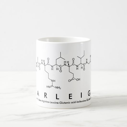 Tasse de nom de peptide de Carleigh (Centre)