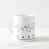 Tasse de nom de peptide de Castiel (Devant gauche)