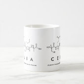 Tasse de nom de peptide de Celia (Centre)