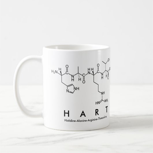 Tasse de nom de peptide de cerf (Gauche)