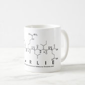 Tasse de nom de peptide de Charlie (Devant droit)