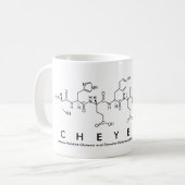 Tasse de nom de peptide de Cheyenne (Devant gauche)