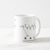 Tasse de nom de peptide de chou frisé (Devant droit)