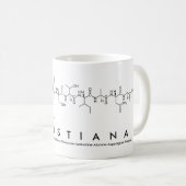 Tasse de nom de peptide de Christiana (Devant droit)