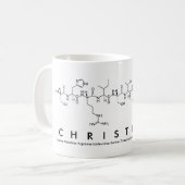 Tasse de nom de peptide de Christiana (Devant gauche)
