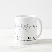 Tasse de nom de peptide de Christina (Devant droit)