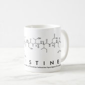 Tasse de nom de peptide de Christine (Devant droit)
