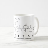 Tasse de nom de peptide de Clarissa (Devant droit)