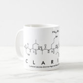Tasse de nom de peptide de Clarissa (Devant gauche)