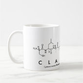 Tasse de nom de peptide de Clarissa (Gauche)