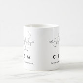 Tasse de nom de peptide de Clem (Centre)