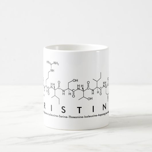 Tasse de nom de peptide de Cristina (Centre)
