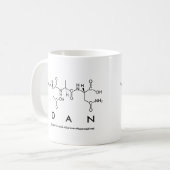 Tasse de nom de peptide de Dan (Devant gauche)