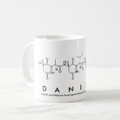 Tasse de nom de peptide de Daniela (Devant gauche)