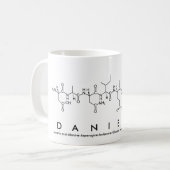 Tasse de nom de peptide de Danielle (Devant gauche)