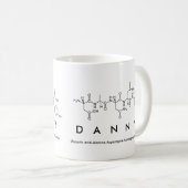Tasse de nom de peptide de Danny (Devant droit)