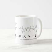 Tasse de nom de peptide de Davide (Devant droit)