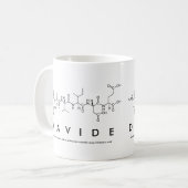 Tasse de nom de peptide de Davide (Devant gauche)